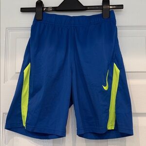 Nike Youth Blue and Yellow Athletic Shorts